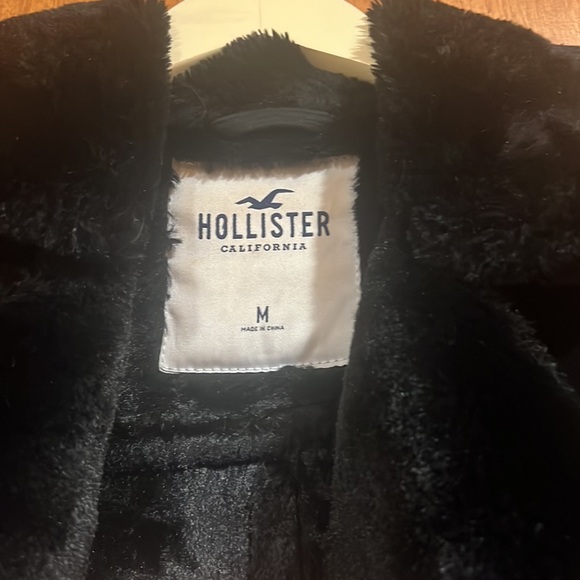 Hollister faux shearling biker jacket - Picture 9 of 11